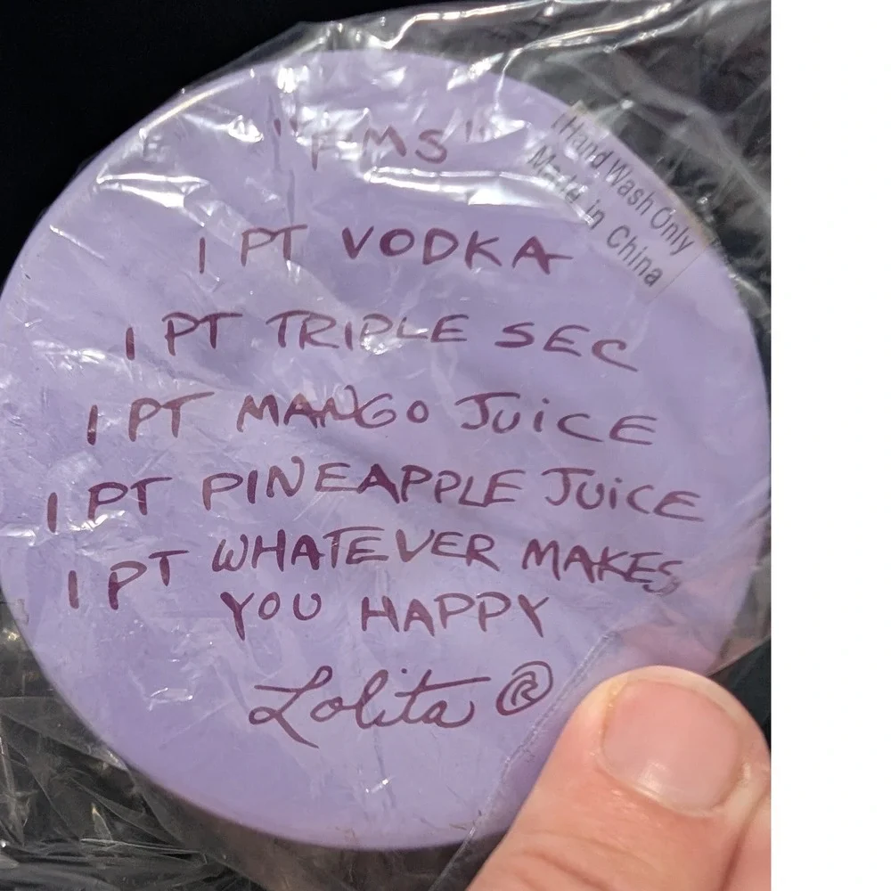 Lolita Love My Martini PMS Hand Painted Martini Glass 7oz with Original Box